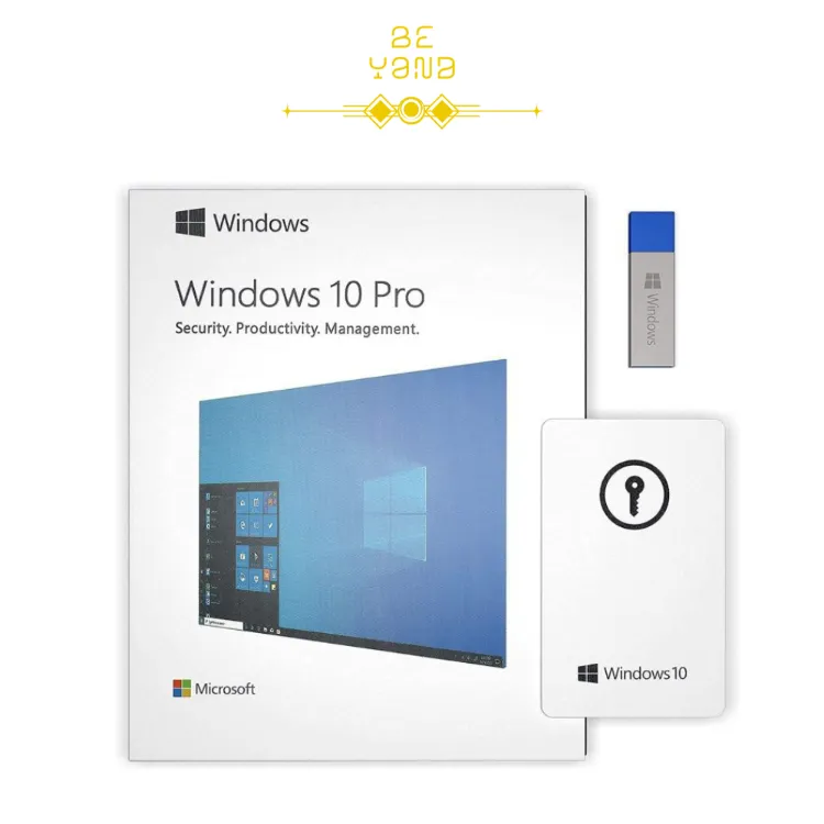 Microsoft Windows 10 Pro Full Retail Pack with Box 32/64bit USB