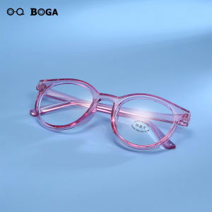 OQ BOGA 5 Màu Thời Trang Trẻ Em Khung Tròn Bằng Nhựa Kính Máy Tính Trẻ Em Bé Trai Bé Gái Bảo Vệ Mắt Kính Mắt Bảo Vệ Bức Xạ Chống Ánh Sáng Xanh