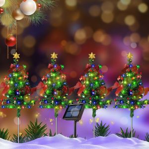 โคมไฟพลังงานแสงอาทิตย์ รูปทรงที่เป็นเอกลักษณ์ แสงอาทิตย์ ไฟต้นคริสต์มาส ฉลาดและสะดวกสบาย ประสบการณ์