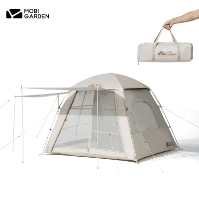 MOBI GARDEN Camping Family Tent Pack Camp Anti UV Waterproof Picnic Glamping Outdoor