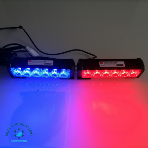 12V - 24V Red-Blue Federal Signal Car Strobe Blinker