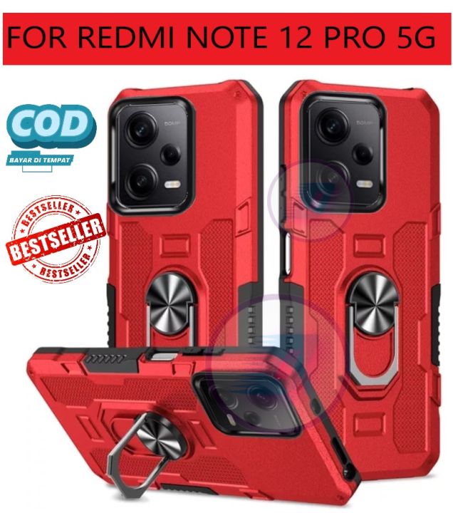 Xiaomi%20Redmi%20Note%2012%20Pro%205G%20Casing%20Hard%20Case%20Ring%20Armor%20Robot%20Case%20Kickstand%20Hybrid/Hit%20Ring%20Case%20Holder%20Premium%20-%20Image%202