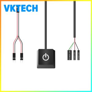 [Vktech] LED Computer Power Adapter 2m with External Button for Desktop Motherboard Power Management