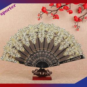 Sporter Cổ Điển Ren Gấp Fan Dance Cầm Tay Người Hâm Mộ Trung Quốc Khiêu Vũ Fan Ảnh Đạo Cụ Đám Cưới Đảng Trang Trí Trang Trí Thủ Công Quà Tặng