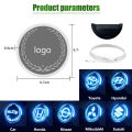 Lampu Led Logo Jendela Mobil Tanpa Sambung Kabel Usb Charging Car Kontrol Cerdas Car Logo Light Logo Honda Toyota Nissan Dll. 