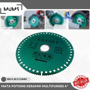 CSA Mata Pisau Gergaji Potong Keramik Marmer Kaca Berlian 100mm Multifungsi Bahan Metal Dedra 4" Inch Mata Potong Granite Batu 6in1 Mata Gerinda Gurinda Grinder Saw Cutting Disc Mata Potong Besi Aluminium Stainless Potong Pipa Paralon Pvc Plastik