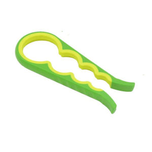 Pembuka Tin 4 in 1 Multipurpose Can Opener Manual Twist Anti Slip Silicone Can Lid Jar Kitchen Tool Bottle Gripper PembukaTin 开罐器