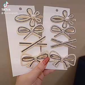 Kẹp tóc nữ hợp kim hình mỏ vịt nhiều kiểu phong cách Hàn Quốc phụ kiện tóc thời trang cho cô nàng xinh xắn