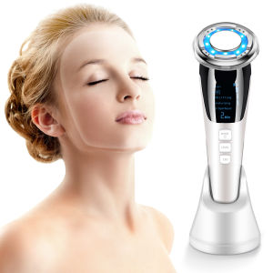 Agdoad EMS Hot Cold Face Massager Photon Therapy RF Skin Rejuvenation EMS Led Light Microcurrent Face Lifting Tightening Skin Cleansing Machine