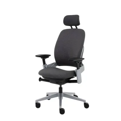 Modernform Steelcase เก้าอี้ Ergonomic รุ่น Leap พร้อมพนักพิงศีรษะ เบาะและพนักพิงหุ้มผ้า