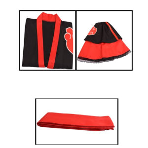 Naruto Cosplay Kimono Dress 2 Styles Akatsuki & Uzumaki Naruto Female Anime Costume Halloween Party Outfit Ready Stock Malaysia