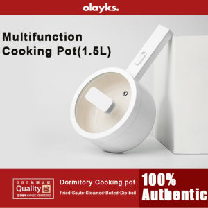 Original OLAYKS Japanese Quality Cooking Pot 1.5L Hot Pot Multi-function Steamer Non-stick Cooking With Local Plug adaptor