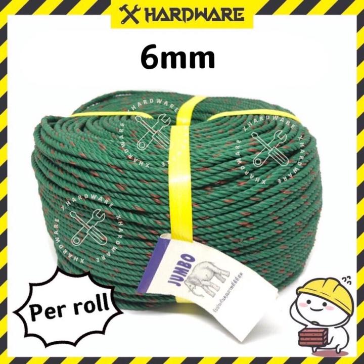 6mm Nylon Rope(Thailand)/green rope/nylon string/PE rope/Tali Nylon ...