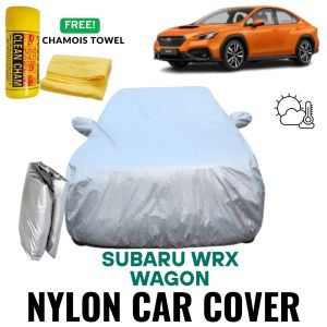 Nylon Car Cover for Subaru WRX Wagon Waterproof High Quality Car Cover for Indoor & Outdoor Protection with Chamois Towel
