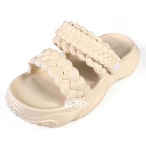 Sandal 2in1 Gladiator Tali Belakang Flat Wedges Selop Slipon Karet EVA Wanita Import