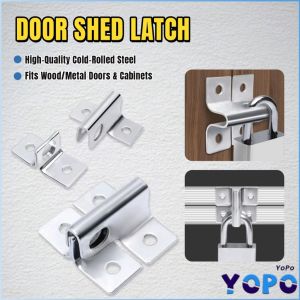YoPo Steel Hasp Staple Gate Door Shed Latch Lock Safety Lock Metal Padlock Staple Hasp 1Pc