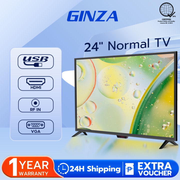 GINZA 24 Inch Led TV  32/40 Flat Screen TV AV-VGA-USB Multi-port TV On Sale