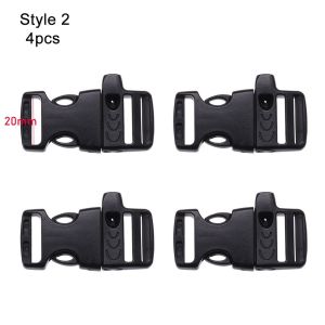 WUXU 2/4/8pcs High Quality Outdoor Bag Parts Paracord Accessories Side Release Buckle Survival Whistle Buckles Bracelet Strap