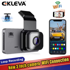 EKLEVA 3 Inch Full HD 1080P Dual Lens Car Driving Recorder Vehicle Camera DVR Dashcam With Motion Detection Night Vision G Sensor
