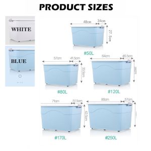 🇸🇬 <LazMall> Large Storage Box STACKABLE STORAGE BOX WITH FRONT OPENING/PLASTIC STORAGE CONTAINER
