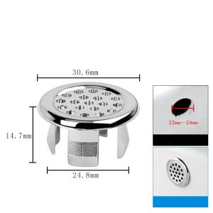 Wash Basin Ring Assoeted Sink Spare Cover Chrome Trim Bathroom Ceramic Basin Kitchen Basin Accessory