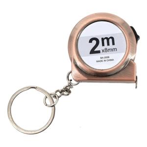 Trọng lượng nhẹ 40G bỏ túi có kích thước 2 mét thước dây với Keychain ABS kết cấu thép carbon cho đo lường khác nhau cần