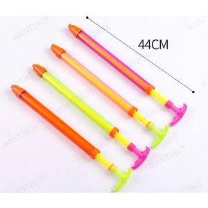 Outdoor Fun Pulling type Spray Water Gun Cannon Stainless Steel Swim Sprayer Toy Kids Children Beach Pistol Mainan Air