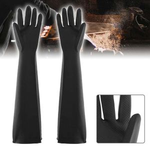 BENN5 Multifunctional Long No-touching Emulsion Anti Chemical Rubber Acid Alkali Industry Gloves Labor Supplies Latex Gauntlets Safety Gloves