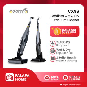 Vacum Cleaner Wet and Dry Cordless Deerma VX96 | Vakum Sapu Pel Basah Kering Tanpa Kabel