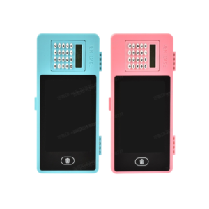 แท็บเล็ตเขียนด้วยลายมือ LCD เครื่องคิดเลข กล่องดินสออเนกประสงค์สไตล์เด็กผู้ชายพร้อมเครื่องคิดเลข กล่องดินสอความจุขนาดใหญ่สองชั้นสำหรับเด็กผู้หญิง 3合1液晶手写板计算器文具盒