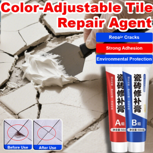 Floor Tile Repairer Color Adjustable Adhesive Easy to Use Durable Paste for Tile Restoration