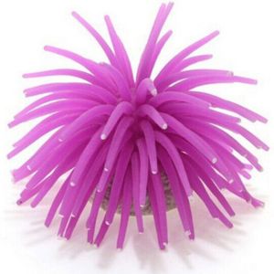 LABAICAI Colors 6 Colors Decoration Ornament Fish Tank Decor Silicone Underwater Ornament Artificial Coral Fish Plant Silicone