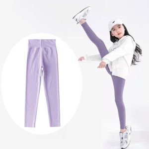 HARMU Quick Drying Girls Athletic Leggings Breathable High Rise Running Active Tights Gym High Elastic Kids Workout Yoga Pant Dance