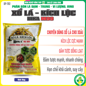 XỔ LÁ KÍCH LỘC DIKA® M99 Chuyên Dùng Xổ Lá Cho Xoài – Kích Lộc Cực Mạnh Đâm Tược Đồng Loạt (Gói 1Kg)