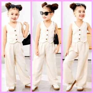 Casual Plain Color Girl Vest and Pants Set Terno    - classy and elegant - timeless classic  - timeless piece - casual office or party - classic piece - super kapal ng tela - hindi kayo magsisi - our aim is to produce quality clothes - premium fabric - e
