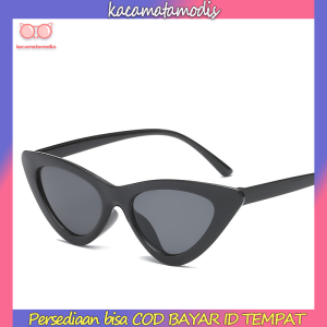 [Ready Stock &COD]❤️1 Pcs Kacamata Hitam Cat Eye Shades Ins Wanita Frame Vintage Korea Gaya Kacamata Retro Lensa Warna Kucing Cewek Sunglasses