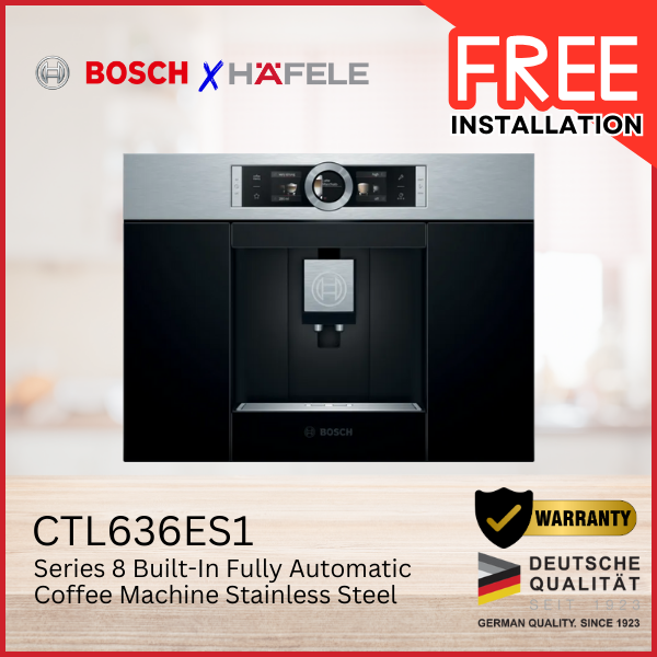 FREE INSTALLATION! Bosch CTL636ES1 Series 8 BuiltIn Fully Automatic