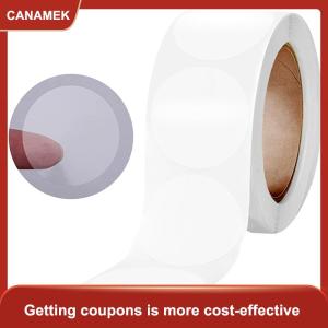【CANAMEK 】 500pcs roll Round Transparent Stickers Sealing Clear Label Decal Decoration For Candy Cookie Biscuit Dessert Bag