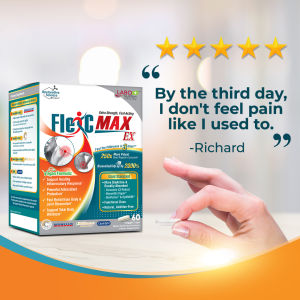 FlexC Max Ex 60s help Relieves Aches & Pains for Joint Bone  Muscle  Migraine  Neck  Back Shoulder Knee & Lumbar Food Supplement