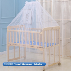 Tempat tidur kayu solid multifungsi Tempat Tidur Bayi /Baby Box/Box Bayi/Ranjang Bayi boks bayi / Ranjang Bayi