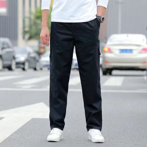 (พร้อมส่ง) กางเกงขายาว กางเกงผู้ชาย กางเกงขายาวสีพื้น กางเกงเอวยืด ขายาวแฟชั่น ผ้าฝ้าย ผ้าดี สีไม่ตก งานห้าง ทรงสวย" (M-6XL)2012)