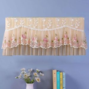 Air Conditioner Dust Cover Cartoon Design , ~ gm Yige Simple Modern Cartoon Embroidery Air Conditioning Hanging Cover hanging air conditioner cover decorative dust shield Home Use