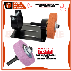 Stand Mesin Bor drat panjang Dudukan Bracket Mesin Bor DIY Gratis Mata Batu Asah Pisau Ukuran 3 Inch