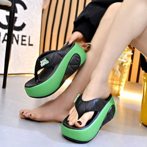 2026 Summer New Simple Thick-Soled Height-Increasing EVA Lightweight Commuting Fashion Versatile Flip-Flop Sandals