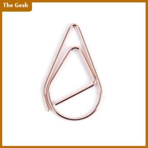 [The Gesh] 50 cái Kẹp Giấy Hình Giọt Nước Kim Loại kẹp đánh dấu sách dễ thương Kawaii văn phòng phẩm