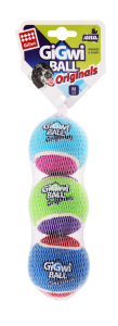 👍(SG Authorized) GiGwi Tennis Squeaker Ball Originals S & M Size Gift Dog Puppy Toy Real Tennis Fabric Durable (ready stock fast shipping)