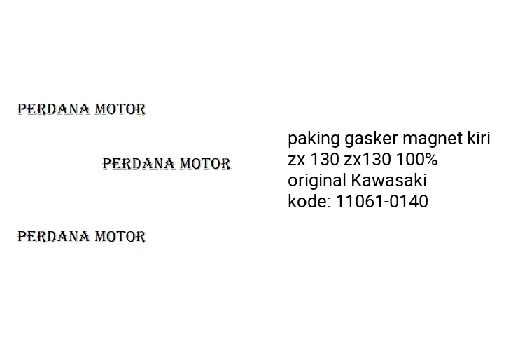 paking packing gasker magnet kiri zx 130 zx130 original Kawasaki