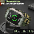 Geautil FF BYSL S20 Smartwatch Men 1.69 Inch HD Screen Bluetooth Call Sport Fitness IP68 Waterproof Tracker Sleep Monitoring Smart Watch ✬✫✩. 