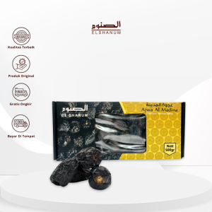 Kurma Ajwa Premium 500gr - Kurma Nabi -ALELAL STORE
