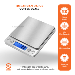 Timbangan Dapur Digital Kitchen Coffee Scale 1 kg Alat Penimbang Skala 0.1 gram